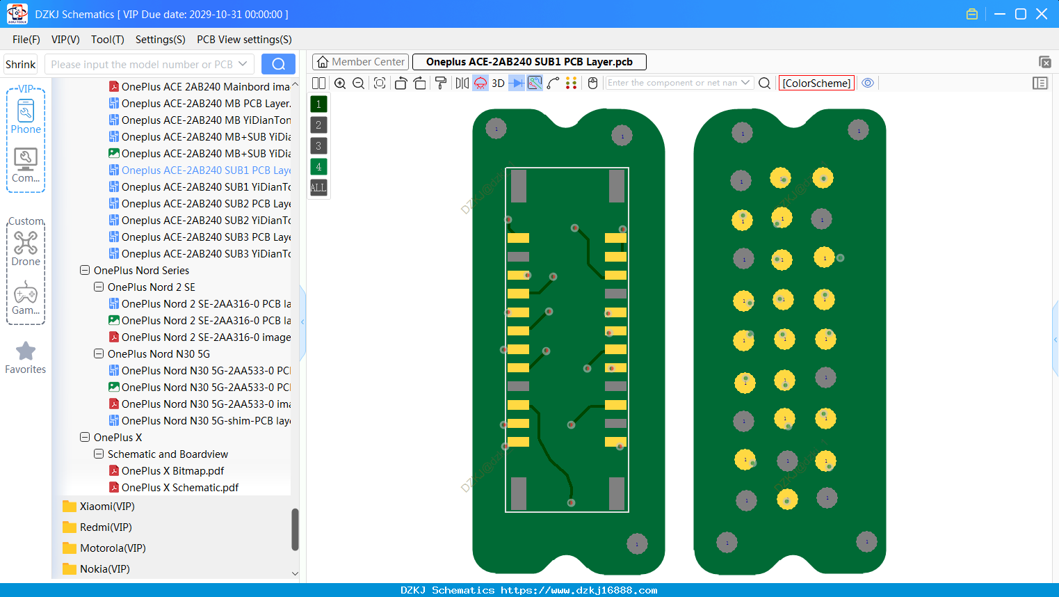 Oneplus ACE-2AB240 SUB1 PCB Layer